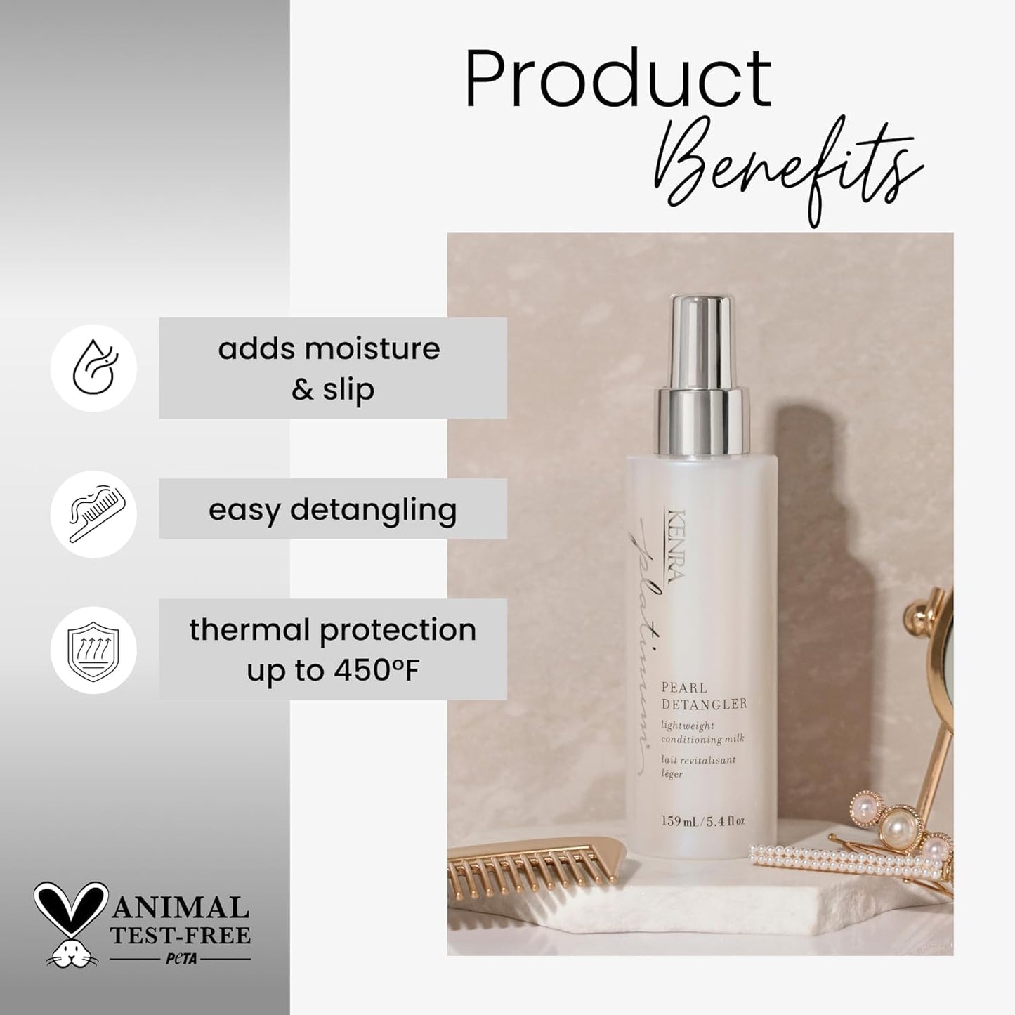 Kenra Professional Our Greatest Hits | Kit Includes Full Size Volume Mousse Extra 17, Thermal Styling Spray 19, Pearl Detangler, and Dry Texture Spray 6 | 4 pc. Gift Set | $93 Value 27% Savings