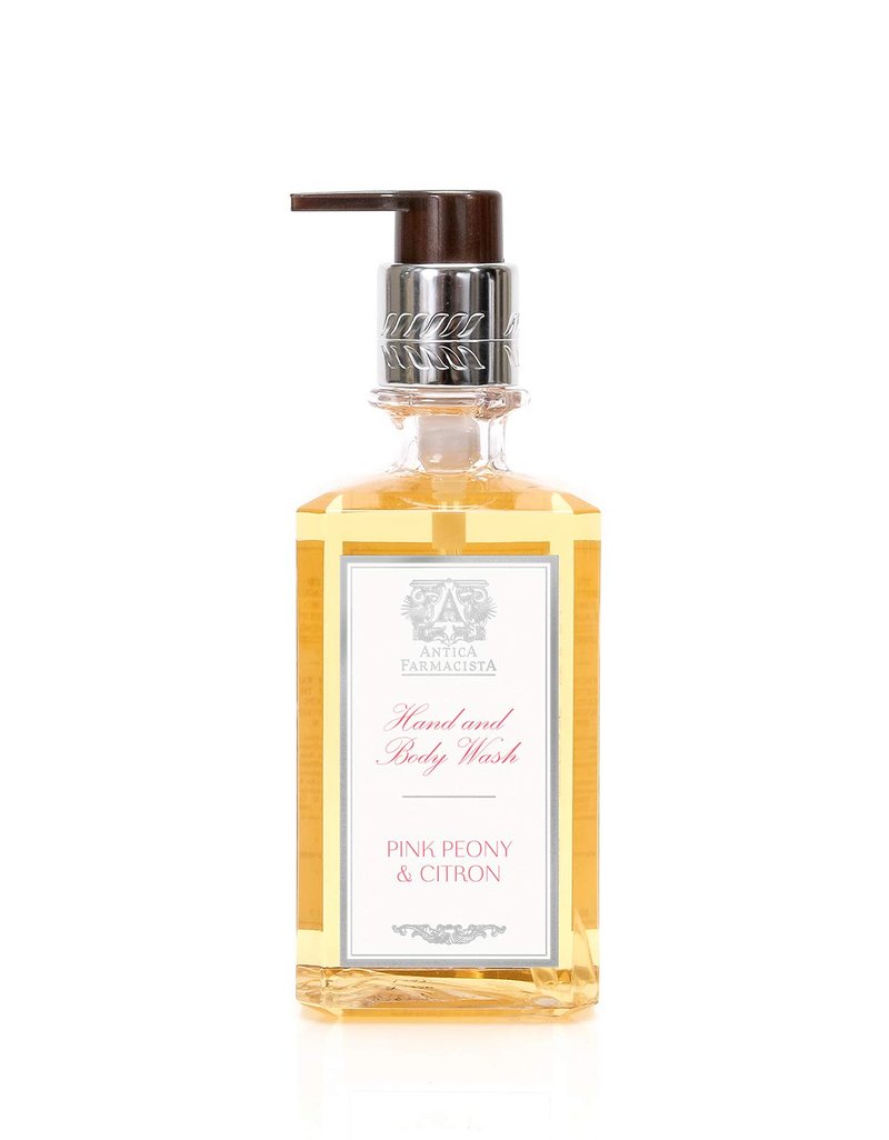 Antica Farmacista Hand & Body Wash - Luxury Nourishing & Hydrating Hand Cleansing Wash - Bath & Body Gift - Peonia, Gardenia & Rosa, 10 fl oz