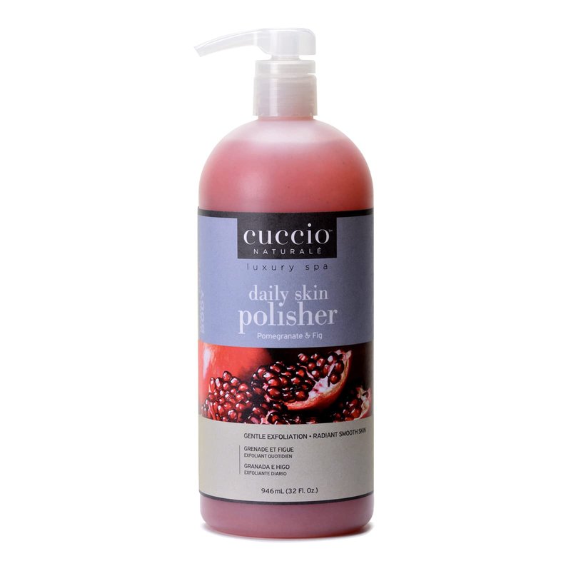 Cuccio Naturale Daily Skin Body Polisher - Soothes And Softens - Gentle Exfoliation Process - Lifts Dead Cells From Surface - Smooth And Radiant Results - Pomegranate And Fig - 32 Oz Scrub