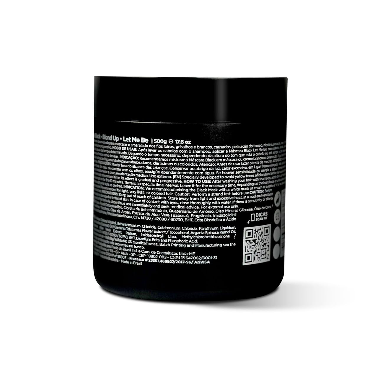 Let Me Be Black Mask Blond Up Silver Effect 500g (17.6 oz)