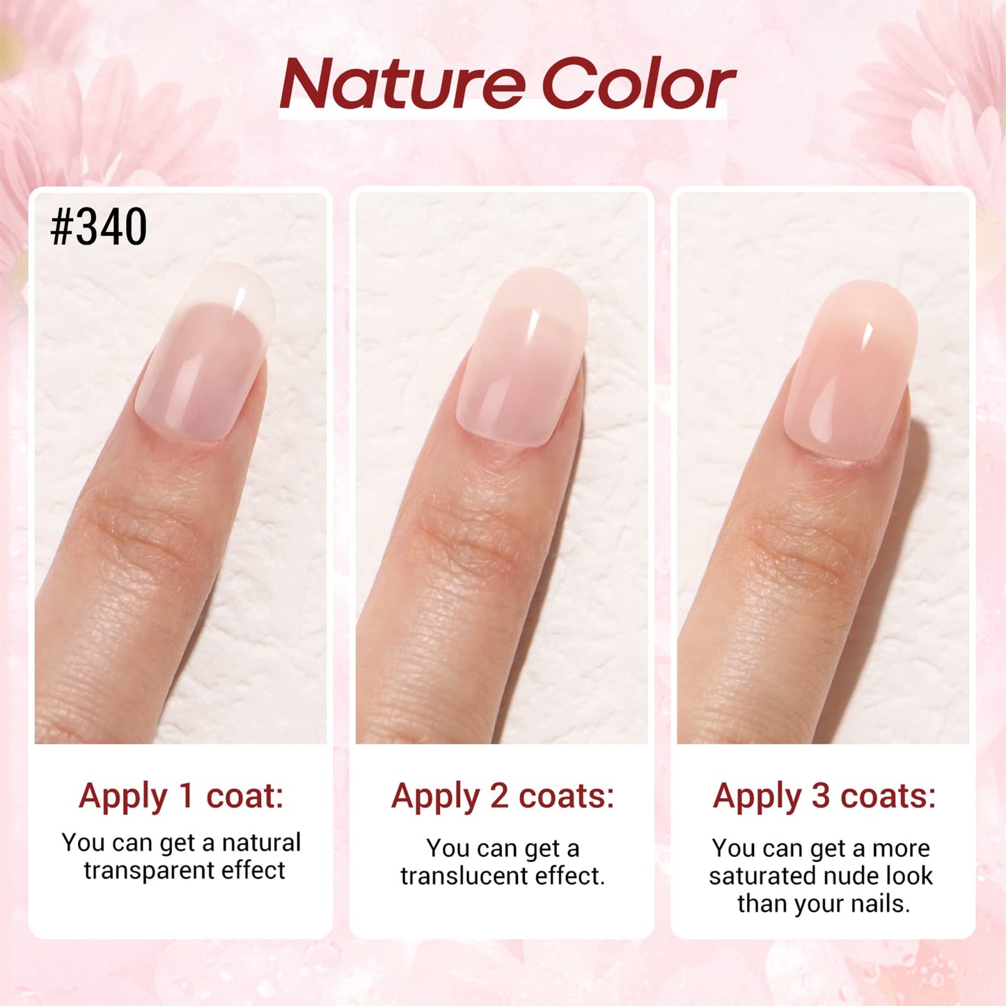 AZUREBEAUTY Dip Powder Set 6 Pcs Translucent Nude Pink Sheer Color, Natural Clear Dipping Powder Milky Jelly Effect French Nail Art Starter Manicure Salon DIY at Home
