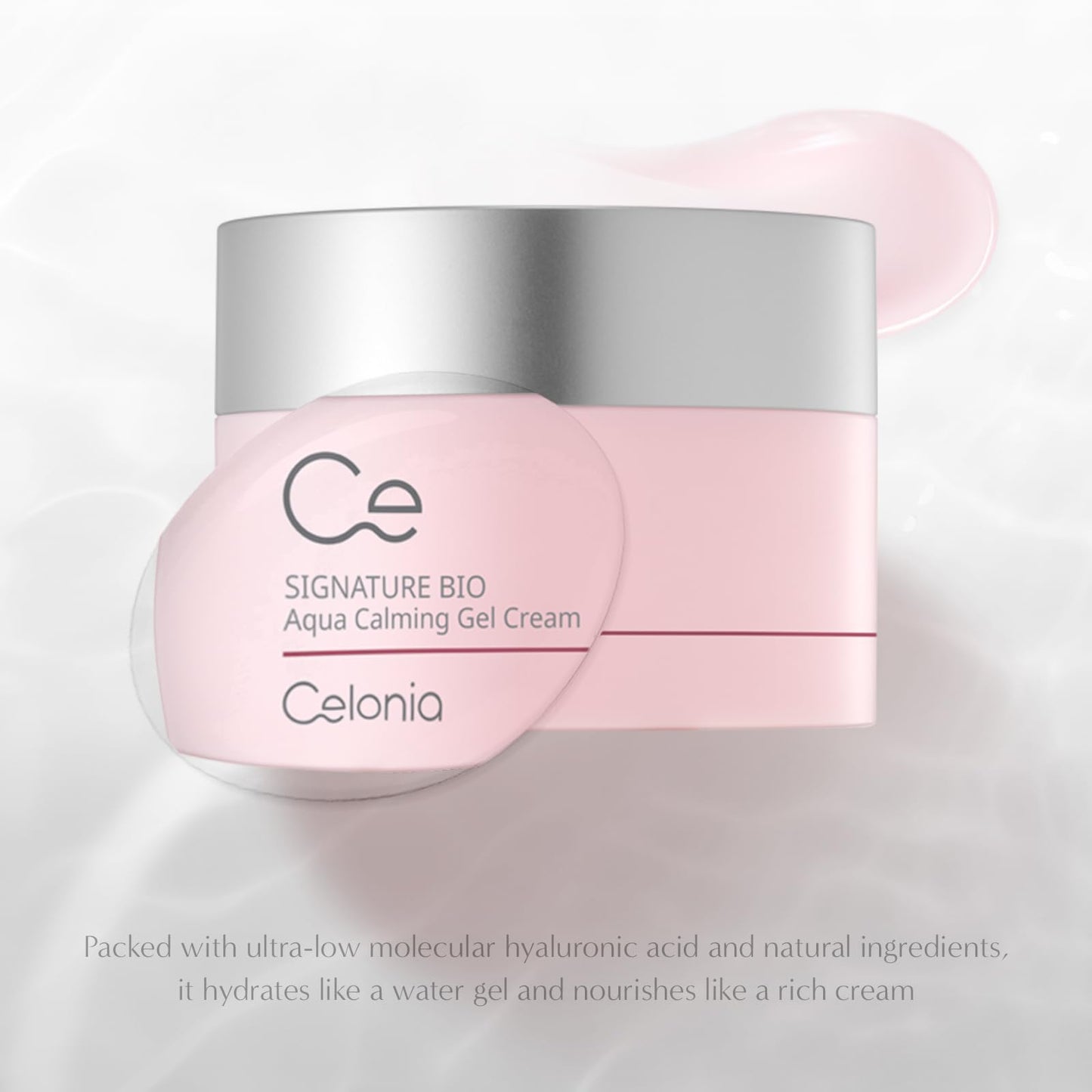 Celonia Signature Bio Aqua Calming Gel Cream, Korean Luxury Anti-Aging Skincare, Premium Bio Stem cell Skin Care, Cooling Calming Soothing And Deep Hydrating Cream For Face 50ml