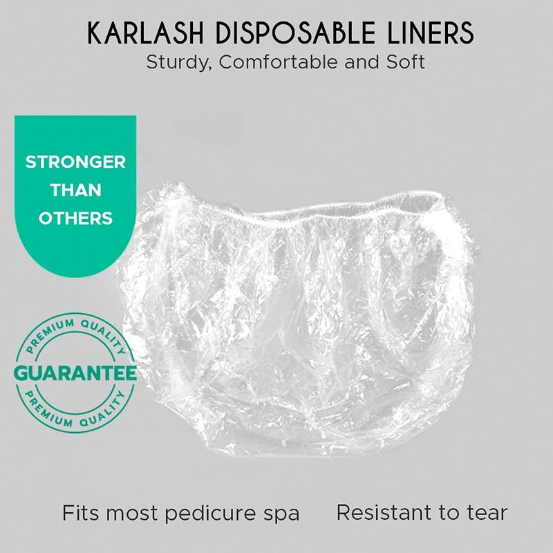 PandaSpa by Karlash Ultra Premium Spa Disposable Liners One Size Fits most Pedicure Spa 100pcs