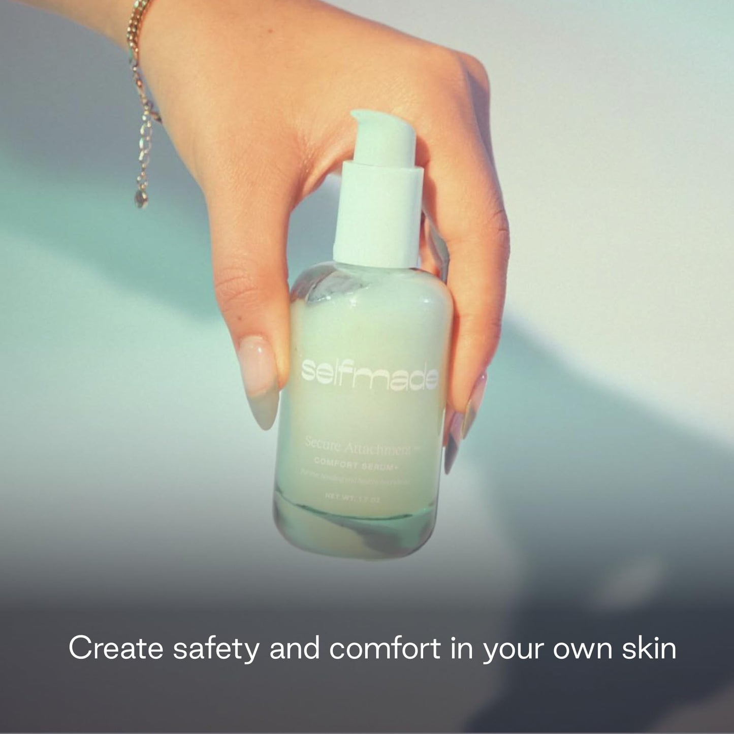 Selfmade Secure Attachment Comfort Serum – Redness-Relief & Hydrating Barrier Repair with Squalane + Hyaluronic Acid | Clinically-Tested Psychodermatology Serum for All Skin Types