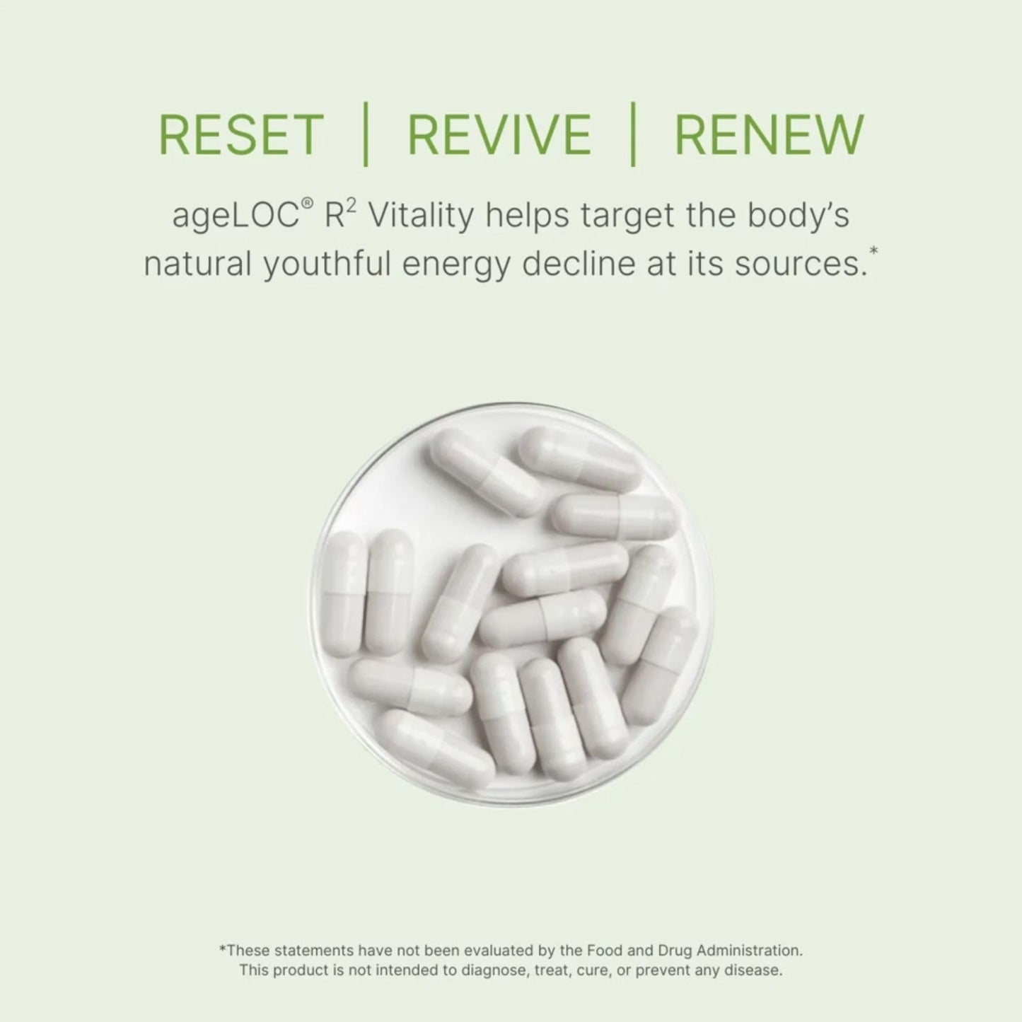 ageLOC Nu Skin R² Vitality - Day | Antioxidant Supplement with Resveratrol & Alpha-Lipoic Acid | Supports Energy, Metabolic Processes, & General Wellness | 180 Capsules
