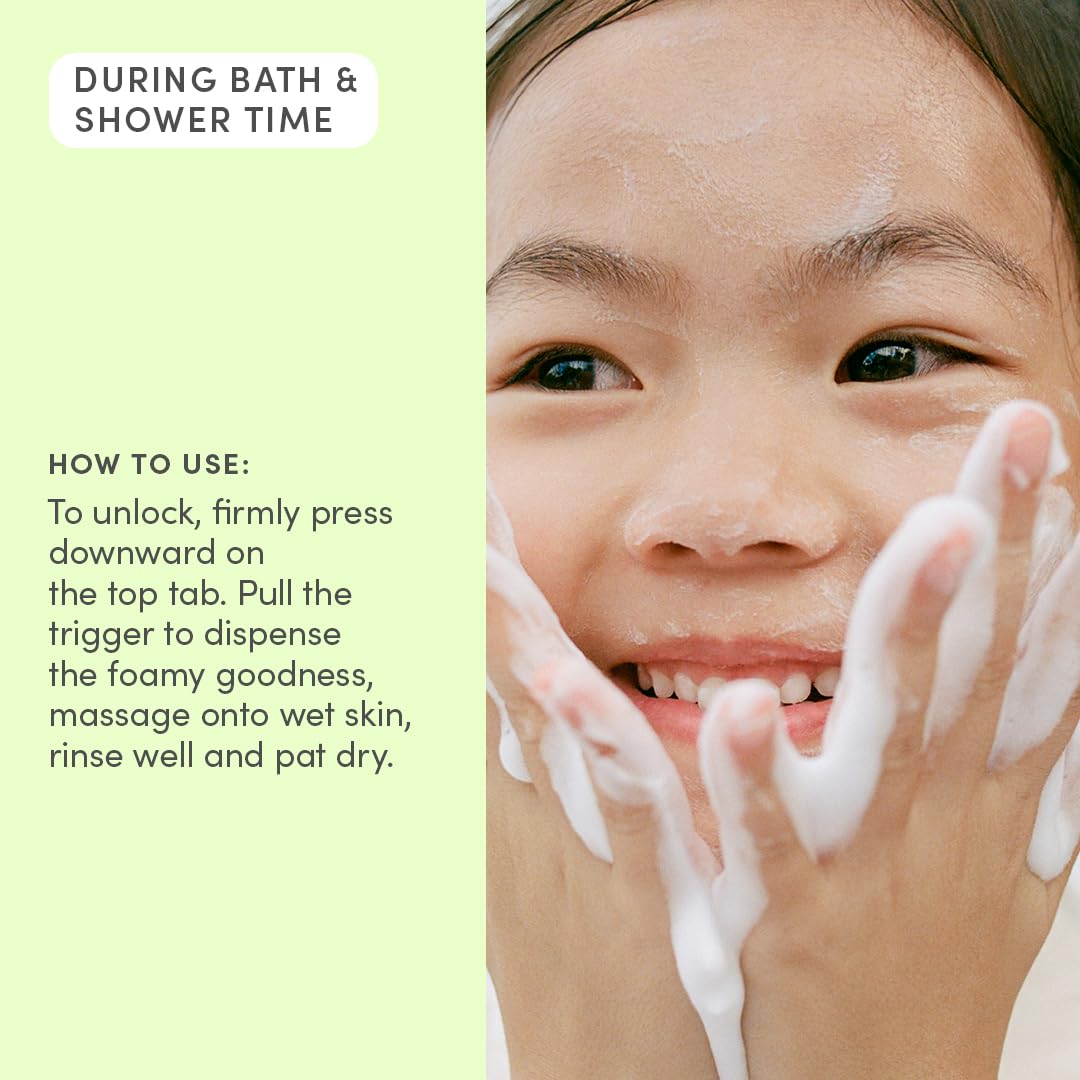 Evereden Kids Bathtime Trio: Hair Detangling Shampoo & Conditioner Set + Cloud Body Wash - Clean & Vegan Kids Haircare Set Paired With Fun Foaming Body Wash - No Sulfates, Paraben, or Phthalate