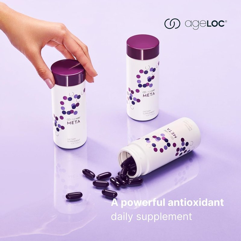 Nu Skin ageLOC Meta Tablets for Women & Men | Metabolic Nutritional Support with Antioxidants | Gut Health Support | Energy & Wellness Vitamins