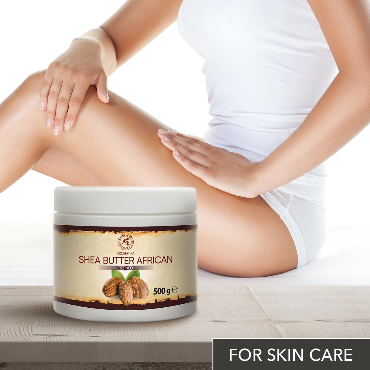 Refined Shea Butter 17.5 Oz | 100% Natural & Pure Body Care - Hair, Face, & Skin Moisturizer