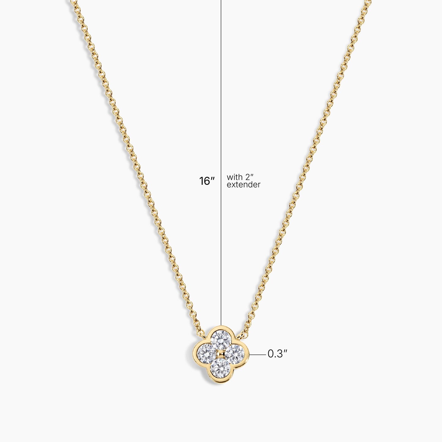 Electric Picks Camilla Clover Necklace for Women, 14k Gold Plated 4-Leaf Pendant Necklace, Designer-Inspired Lucky Charm Jewelry, Tarnish-Resistant Layering Necklace