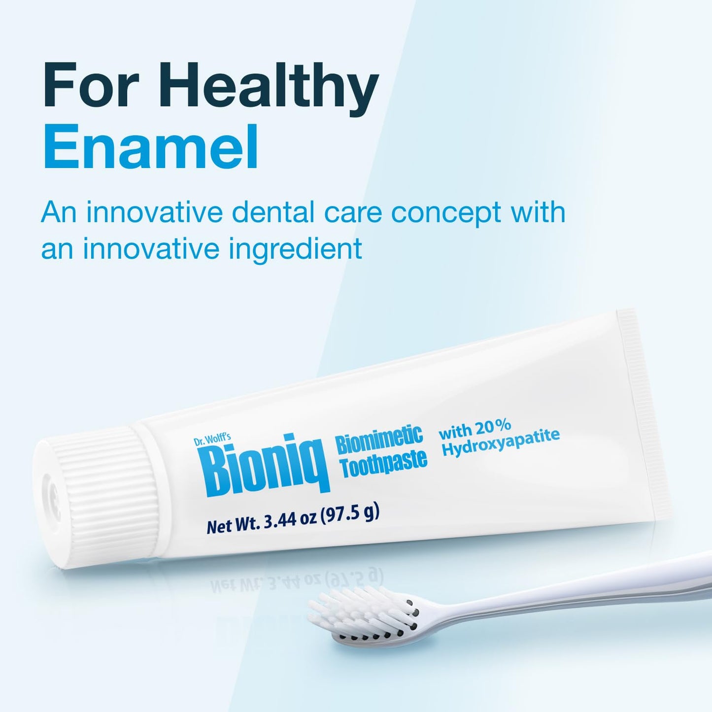 Bioniq Classic - 20% Hydroxyapatite Toothpaste, bioHAP and Fluoride Free for Daily Use, Clinically Tested - Our Expert Enamel Care, Mint Flavor - 3 x 3.44 Oz