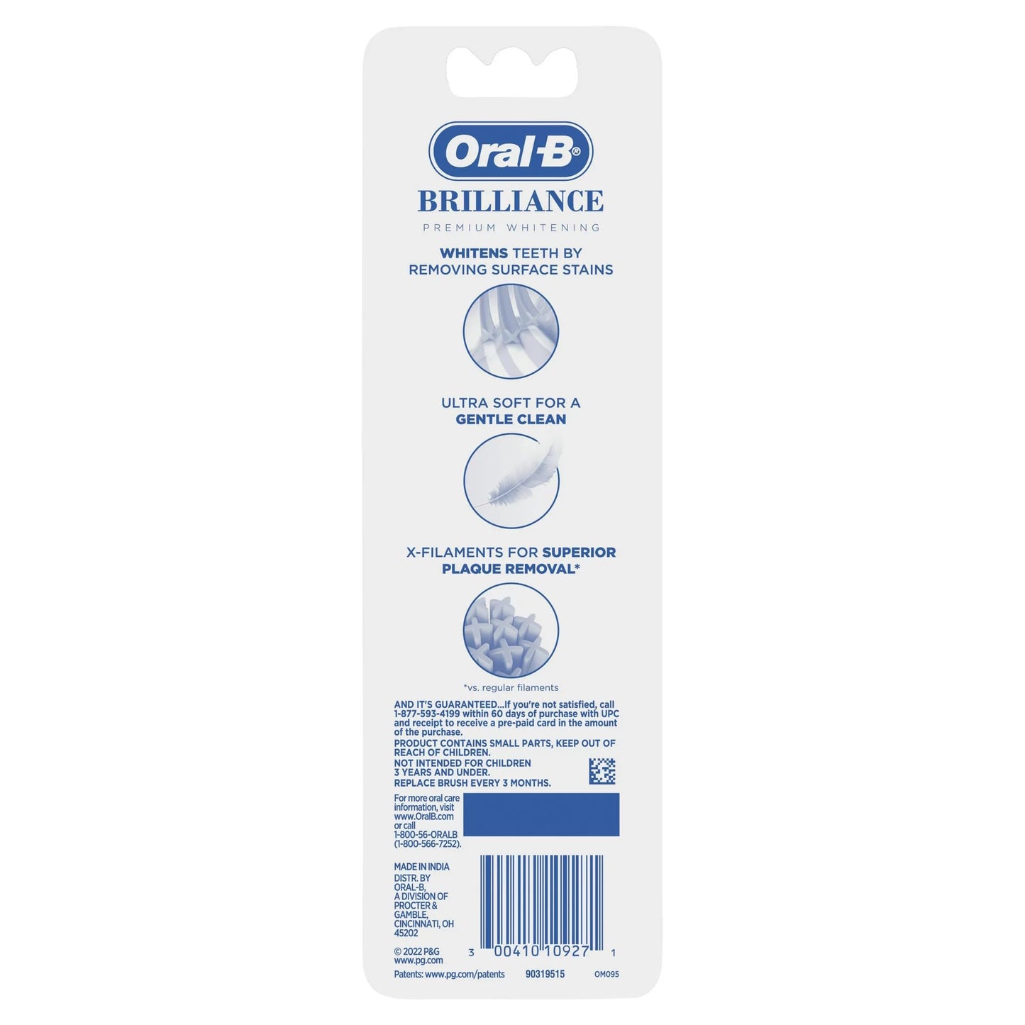 Oral-B Brilliance Whitening Toothbrush, Extra Soft, 2 Count (Pack of 2)