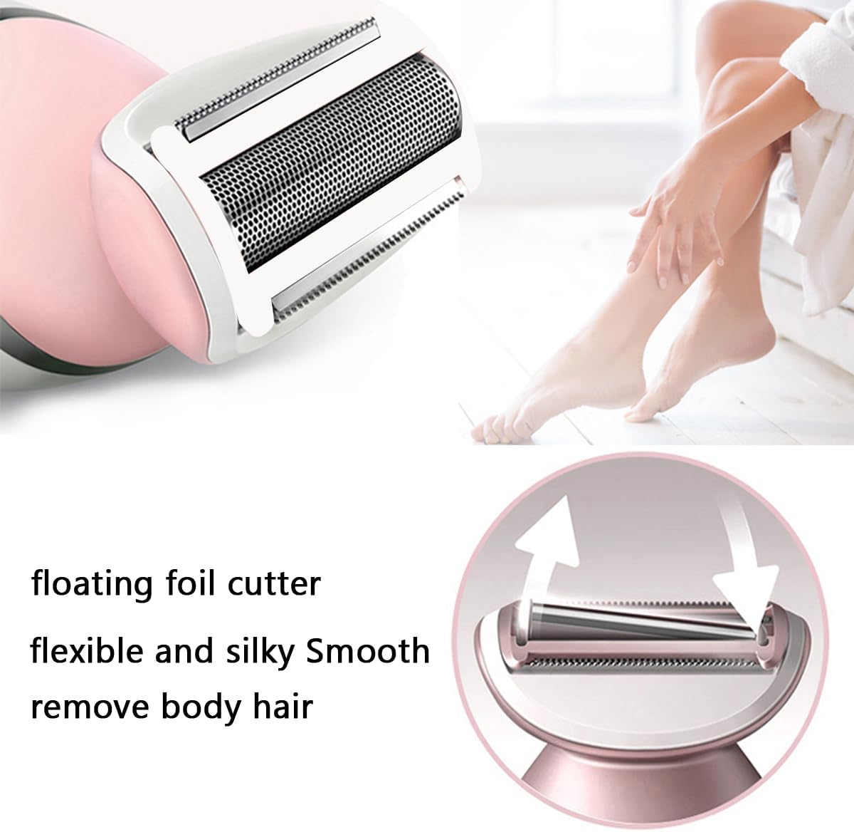 Philips Replacement Foil Head for Women's Trimmer | Compatible with BRL130, BRL140, BRL126 - 1 Count, White