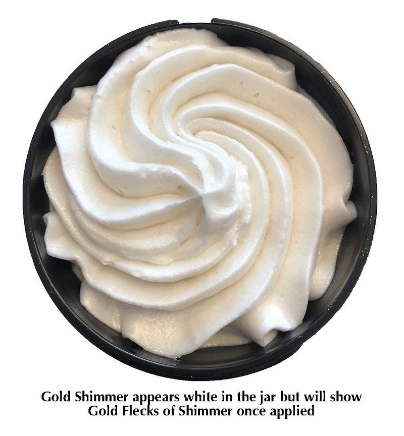 GLIMMER GODDESS Shimmer Body Butter with Organic Whipped Shea Butter for Hydration, Moisturizing & Silky Natural Glow - Bronze, Diamond & Rose Gold in Sexy, 2oz, Pack of 3