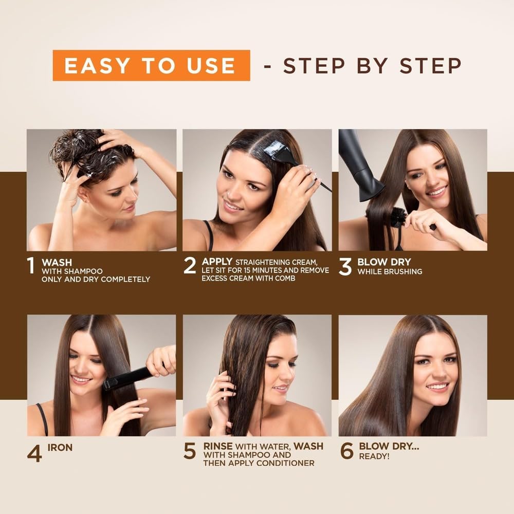Kativa Brazilian Straightening Kit, 12 Weeks of Home Use Professional Straightening, with Organic Argan Oil, Shea Butter, Keratin & Amino Acids, for Straighter, Softer and Shinier Hair, All Hair Types – Pack of 2