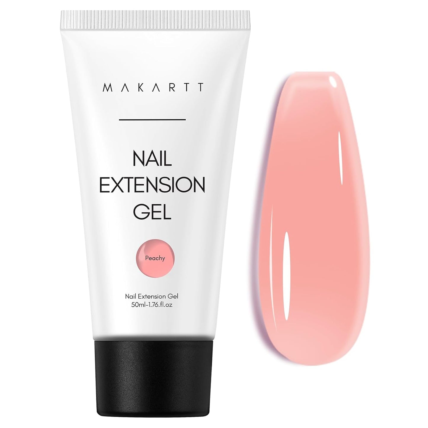 Makartt Poly Nail Gel: Clear 50ML Gel Builder for Natural-Looking Strengthener 3D Molding Gel for Trendy Nail Art-Long-Lasting and Easy to Use Supplies
