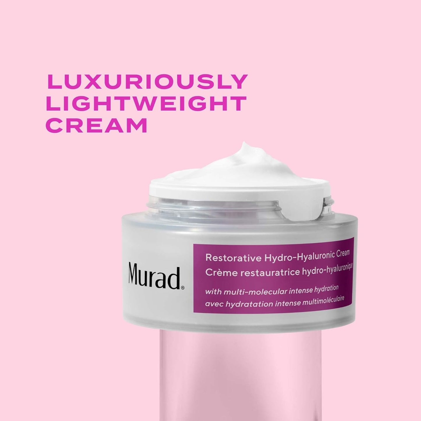 Murad Hydro-Hyaluronic Face Cream - Moisture-Boosting Formula with Hyaluronic Acid & Coconut Extract | 1.7 Fl Oz