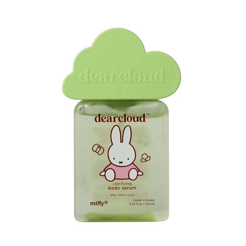dearcloud Miffy Clarifying Body Serum – Ultra Hydrating Serum with AHA/BHA/Cica – Korean Skin Care Body Serum for Smooth, Clear Skin (5.24 fl oz)