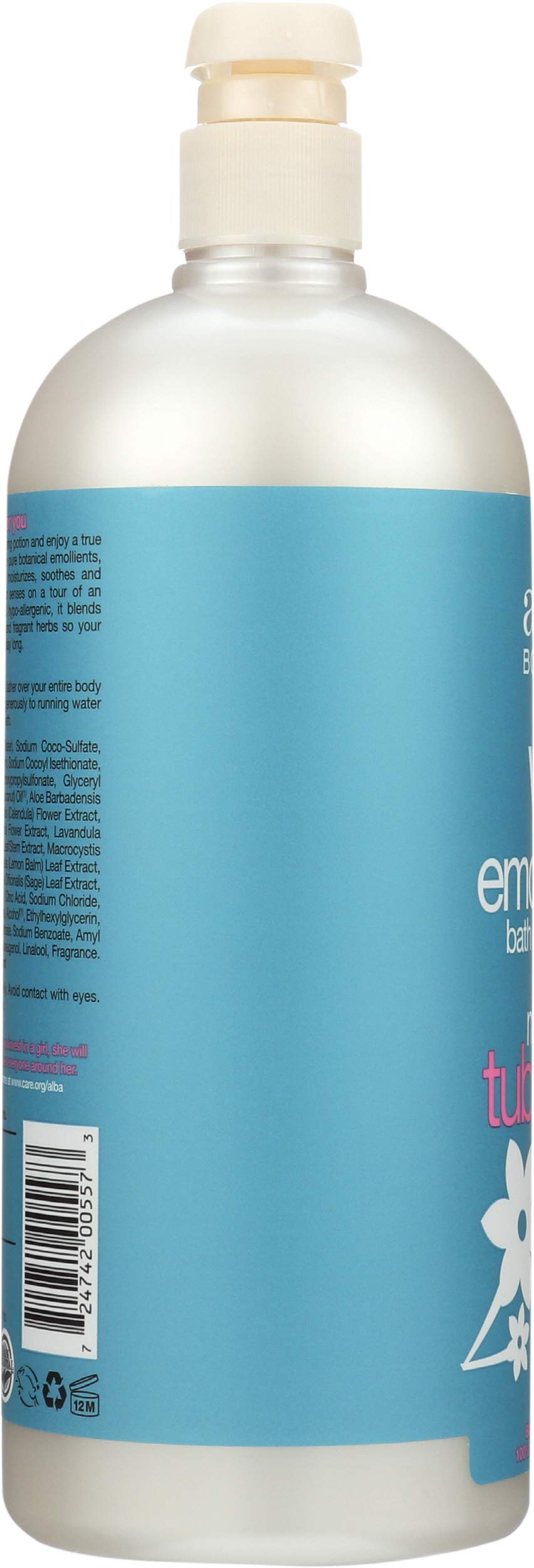 Alba Botanica Very Emollient Midnight Tuberose Bath & Shower Gel 32 Oz.