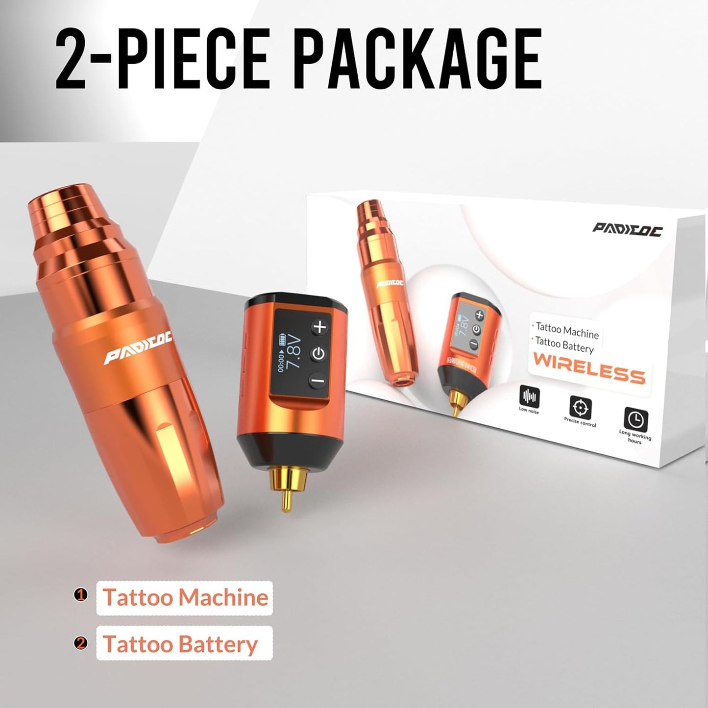 Tattoo Gun Kit - Wireless Rotary Tattoo Machine with 1500mAh Battery | Ideal for Beginners