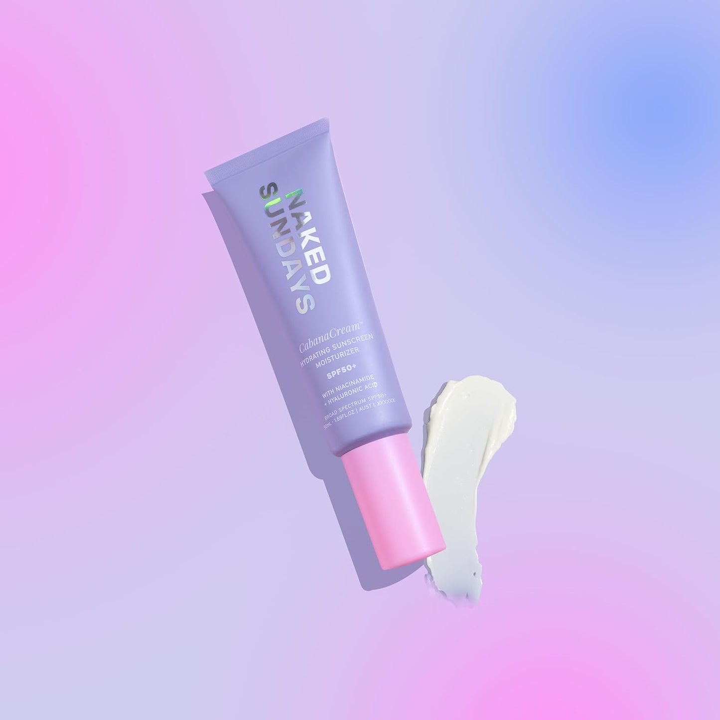 Naked Sundays Hydrating Sunscreen Moisturizer SPF 50 - Daily Face Primer | 50ml (1.69 Fl Oz)
