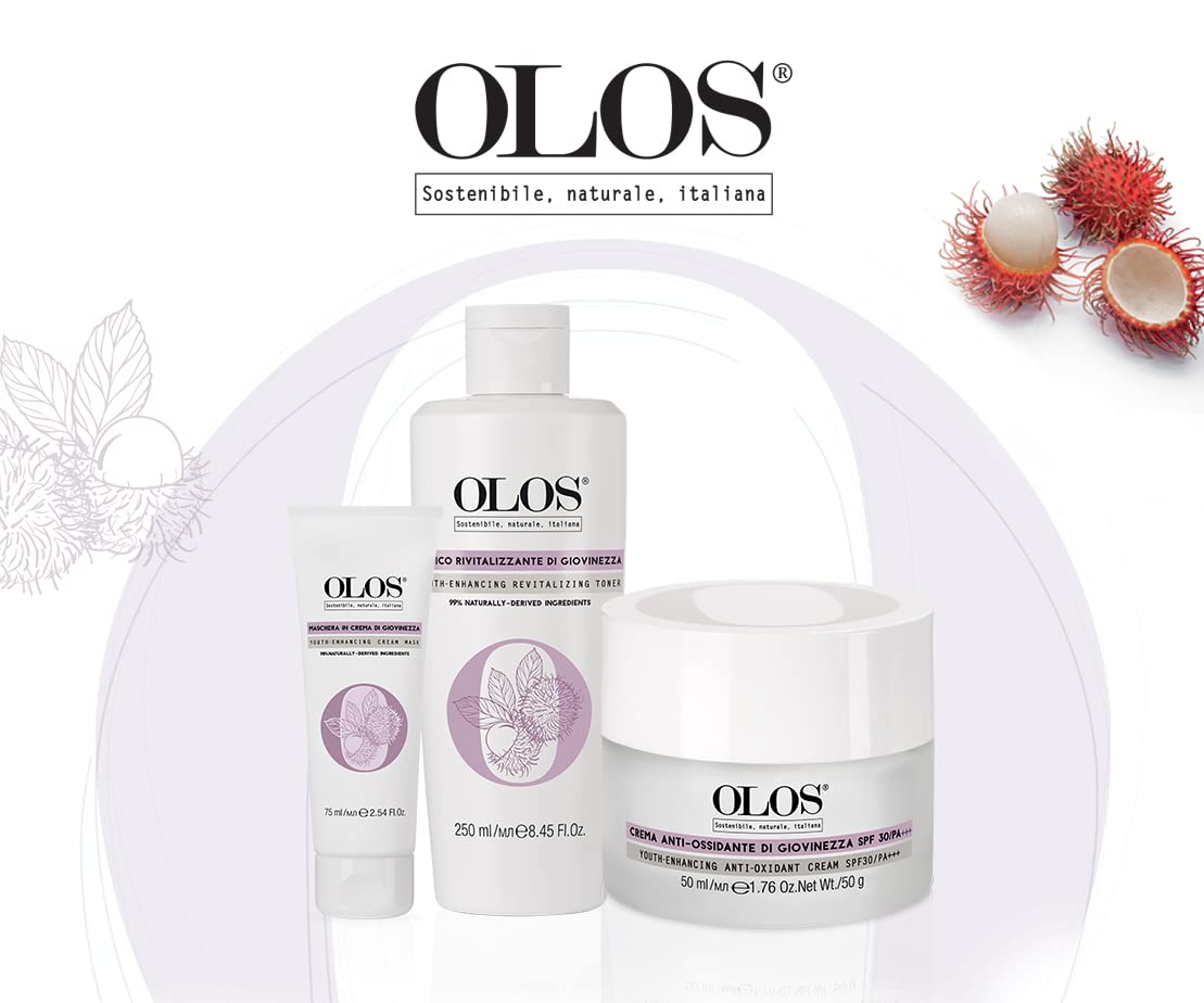 OLOS Youth Enhancing Revitalizing Toner, 8.4 oz – Refreshing, Illuminating Face Toner - Facial Toner to Boost Collagen - Protects From Pollution