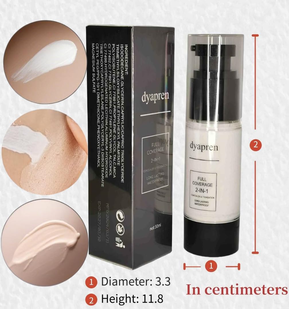 Natural Glow Enhancer Liquid Foundation - Lightweight, Buildable Coverage | 30ml, Ideal for All Skin Types