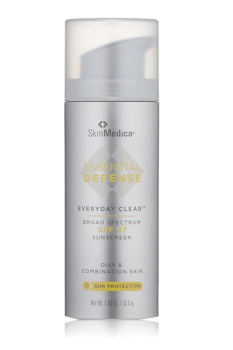 SkinMedica Essential Defense Everyday Clear SPF 47 Sunscreen - Lightweight Facial Sunscreen for Oily/Combination Skin | 1.85 Oz