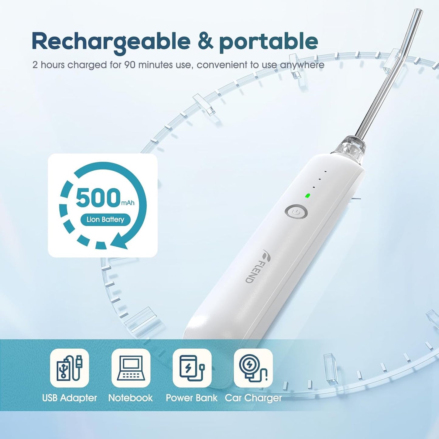 Tonsil Stone Remover Kit - 3 Modes Electronic Vacuum with LED Light & 5X Magnifying Mirror | Oral Irrigator for Bad Breath Relief