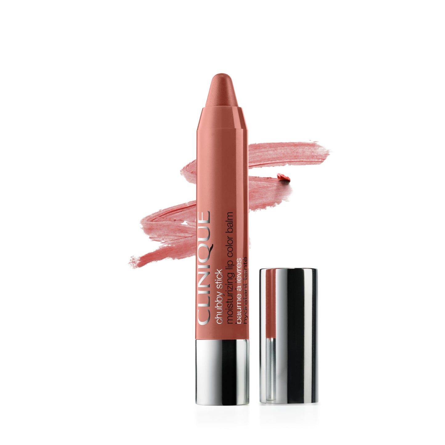 Clinique Chubby Stick Tinted Lip Colour Balm | With Shea Butter | Moisturizing + Hydrating | Natural-Looking Lip Tint, Plushiest Pink