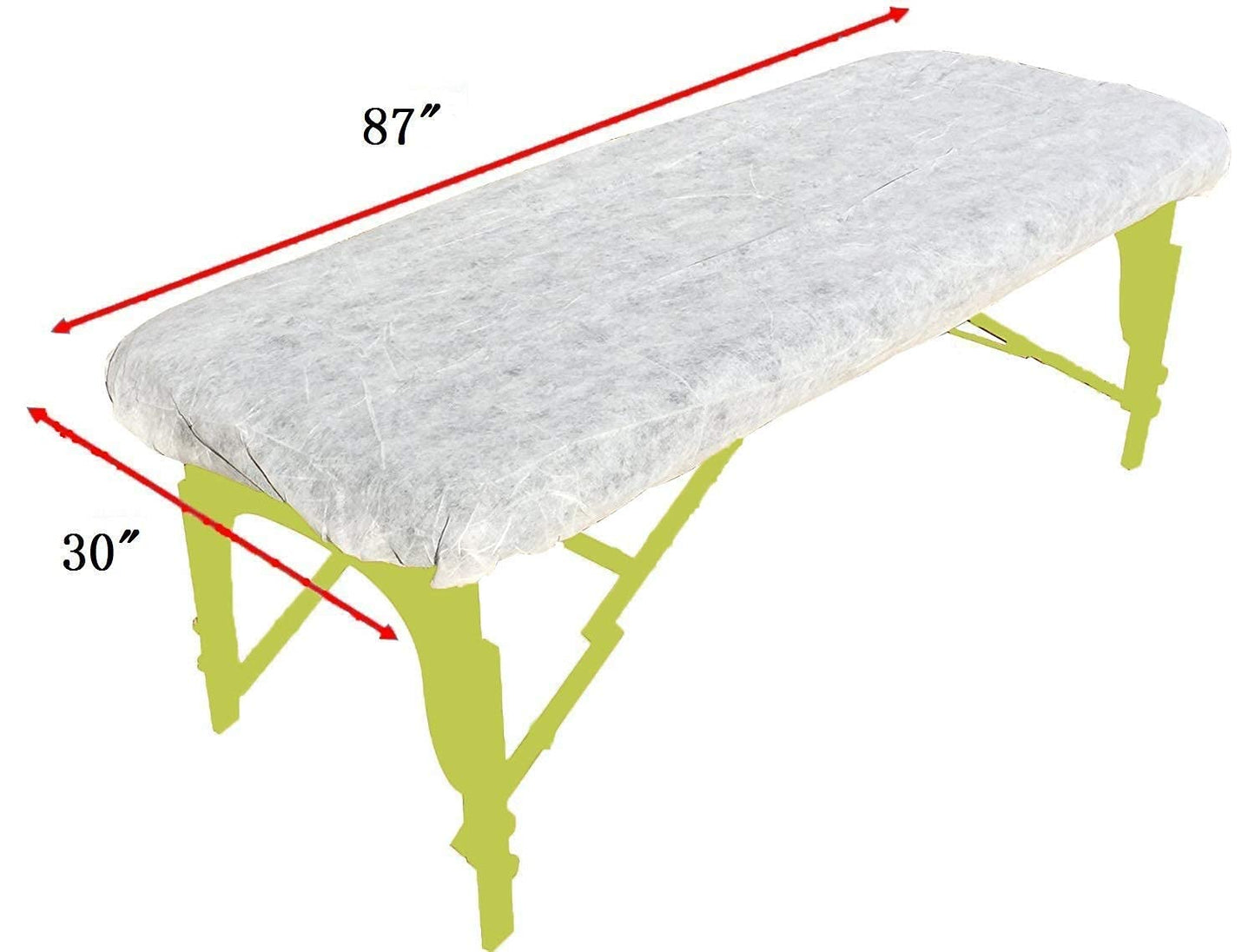 ZMDREAM Pack of 95 Fitted Massage Table Sheets and Disposable Fitted Headrest Covers White