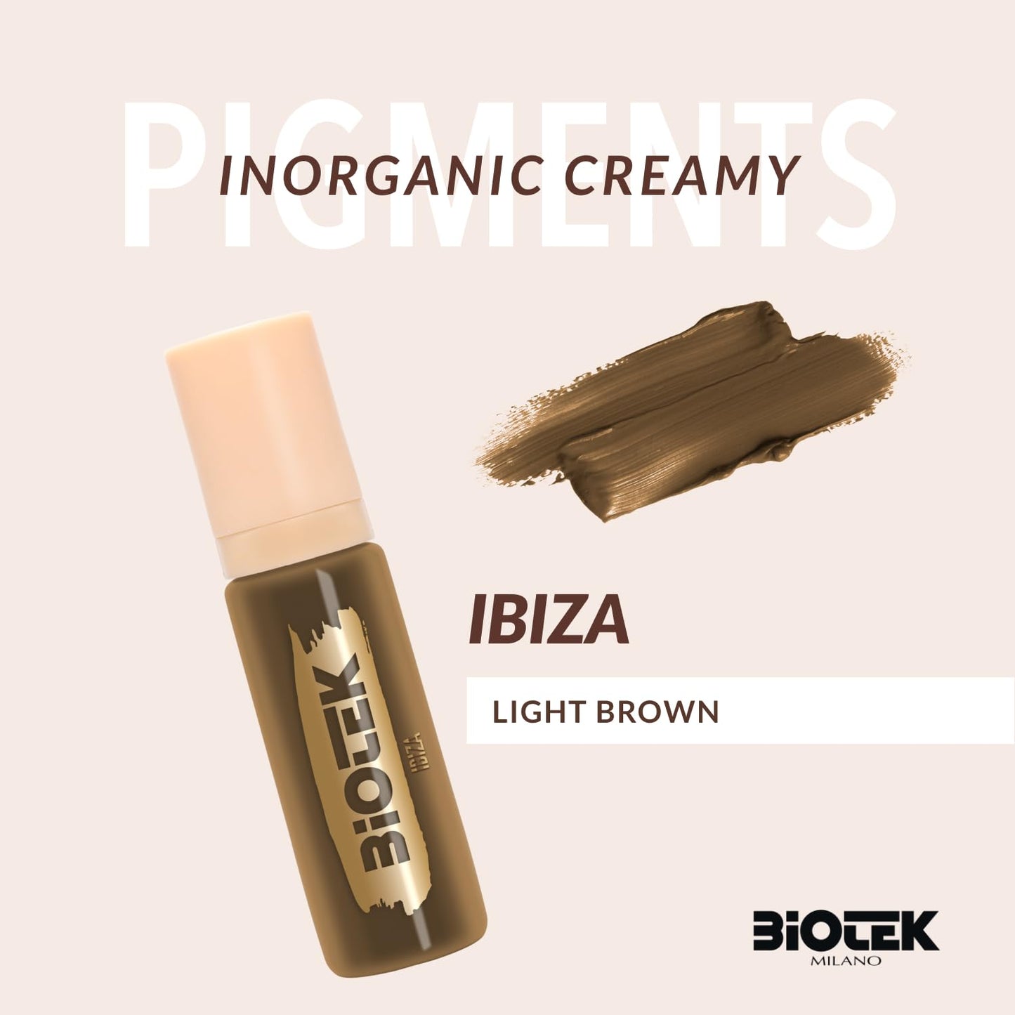 Biotek Brow Pigment for Permanent Makeup - Neutral Blond Color for Eyebrows - More Than Ever - Made in Italy - Moscow 0,61 fl.oz.