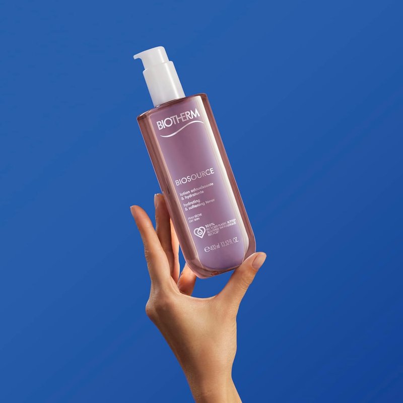Biotherm Biosource Hydrating Toner for Dry Skin - Exfoliates & Softens, 6.7 Fl. Oz.