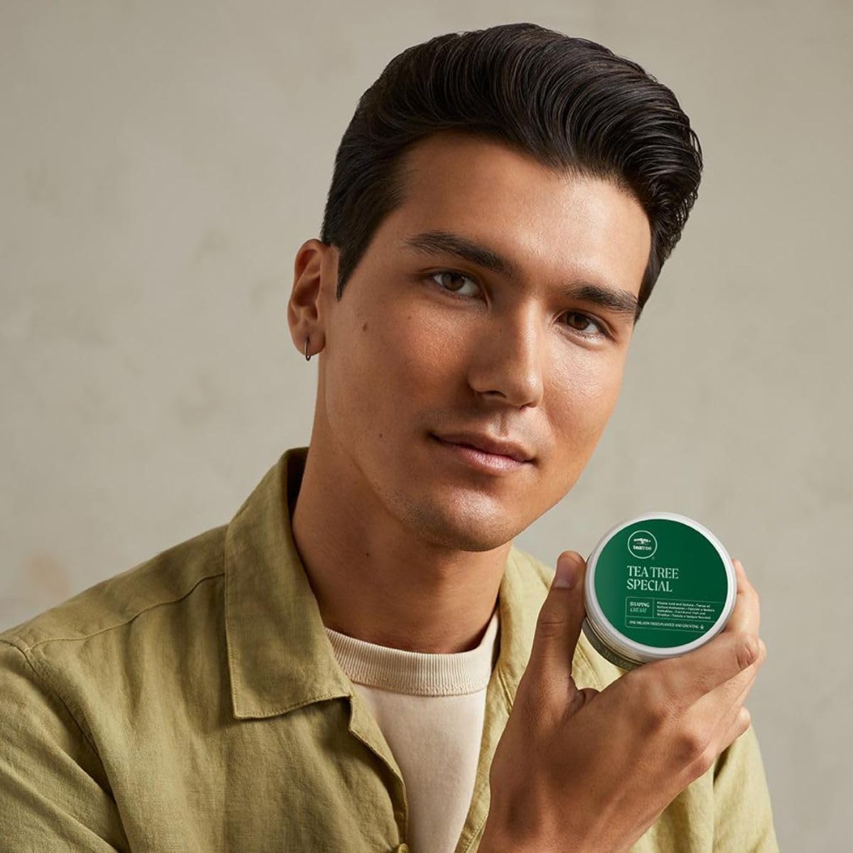 Tea Tree Shaping Cream,Hair Styling Cream,Long-Lasting Hold,Matte Finish,For All Hair Types,3 oz,(Pack of 2)