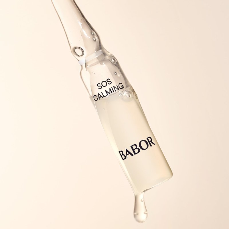 BABOR SOS Calming Ampoule Serum Concentrates, Soothing Serum to Treat Irritated Skin, Reduce Redness and Strengthen Skin Barrier, 7 Day Treatment