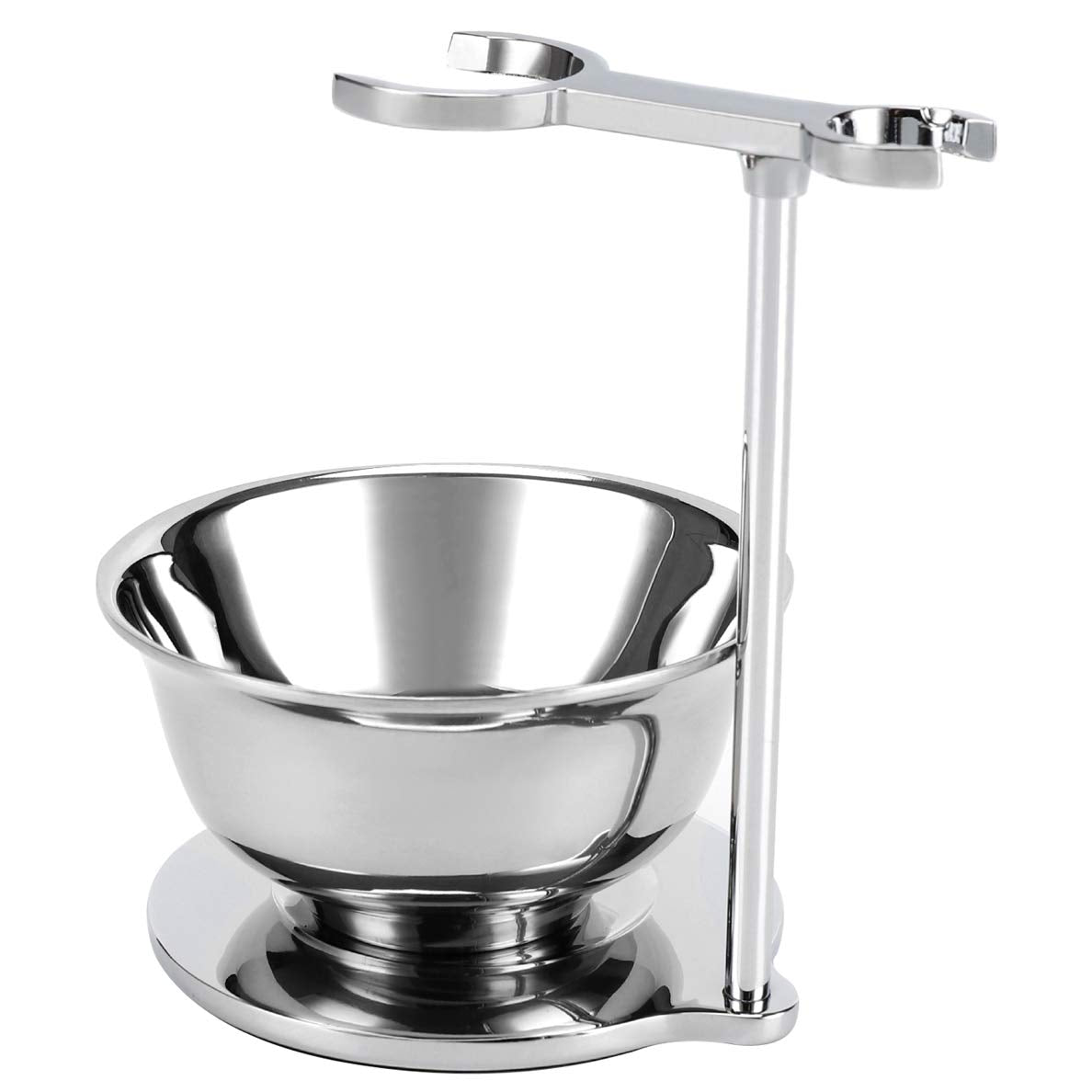 SANWA Deluxe Shaving Kit for Men,Stainless Steel Shaving Razor&Brush Stand Soap Bowl Shave Brush Kit,Compatible with Manual & Gillette Razors - Organized Storage