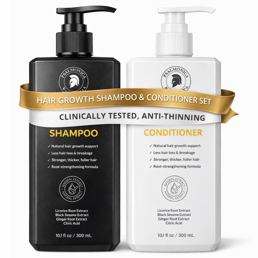 Hair Growth Shampoo and Conditioner Set - Sulfate-Free Thickening Formula for Hair Loss | Regrowth Treatment for Men & Women