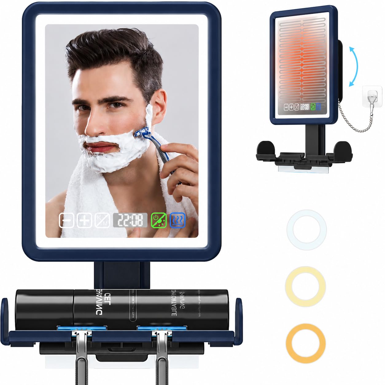 Shower Mirror Fogless for Shaving