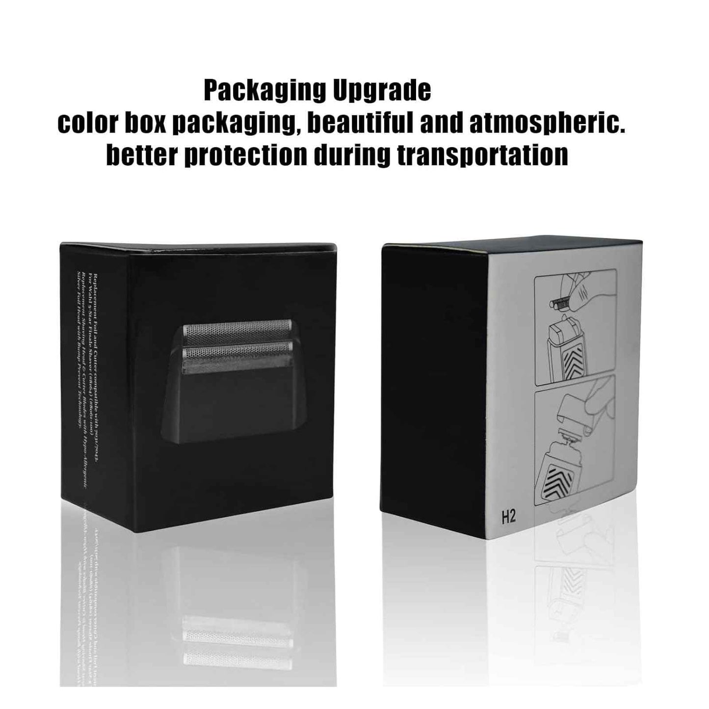 For wahl Shaver Foil Replacement, Compatible with wahl Shaver Super Close Replacement Foil Head for Shaver 07031-100, 07043 (Black 1PACK)