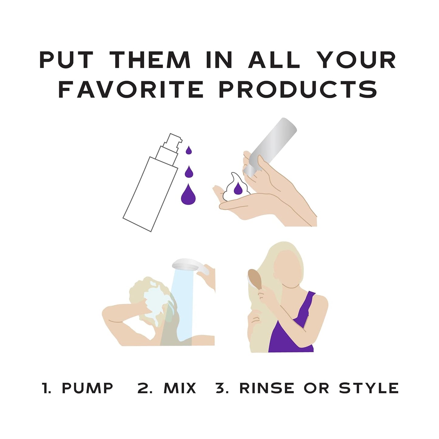 Keracolor Purple Toning Drops - Create Custom Purple Shampoo | Mix with Any Shampoo or Conditioner