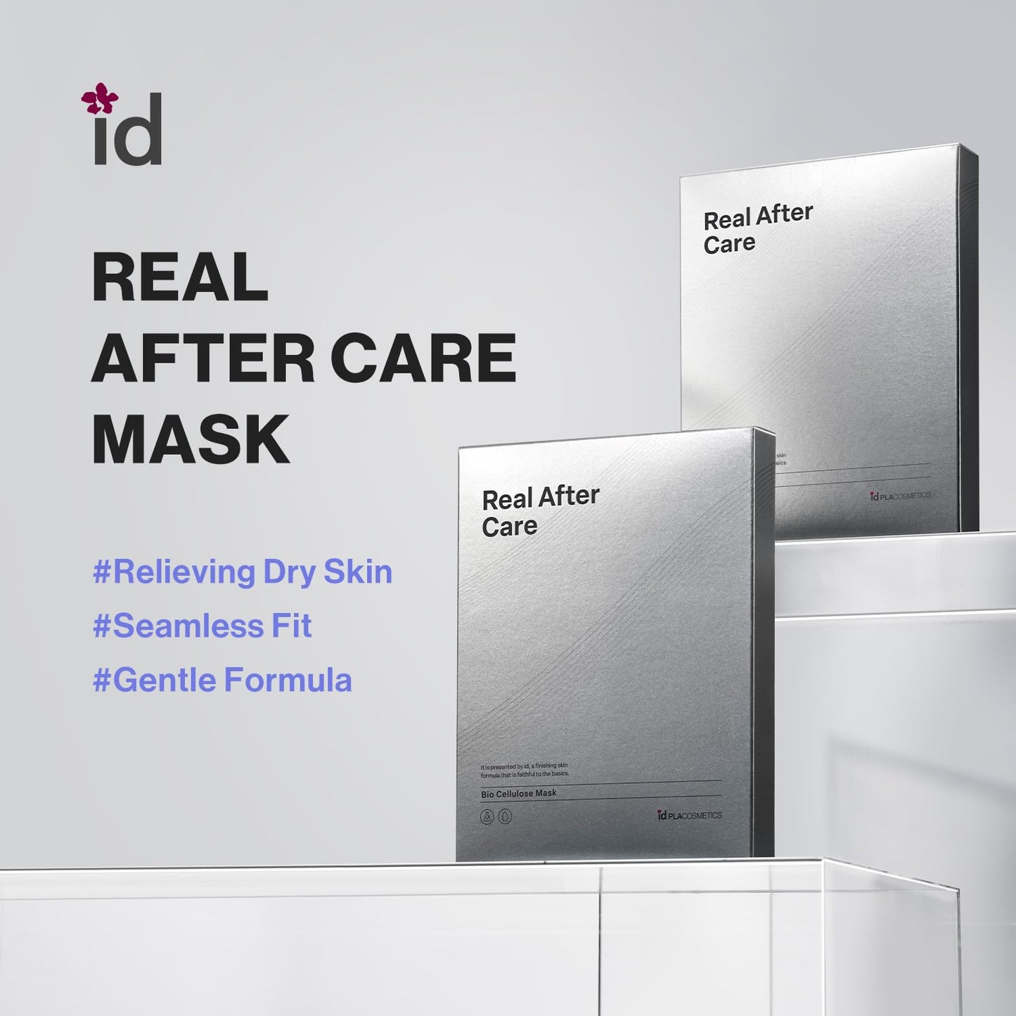 ID.PLA Bio-Cellulose Sheet Mask - Ultra-Adhesive After Care for Sensitive Skin | Instant Hydration & Soothing Relief (5 Pack)