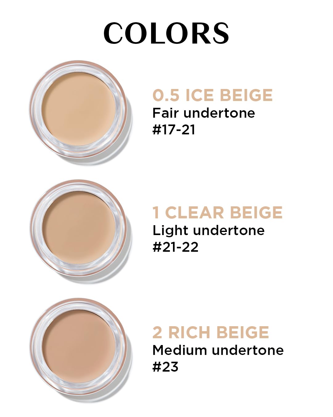 THESAEM Cover Perfection Pot Concealer 0.14oz - 01 Clear Beige for Fair to Medium Skin Tones - Single Pot Intensive Coverage Balm for Dark Circles, Blemishes & Imperfections - Korean Makeup