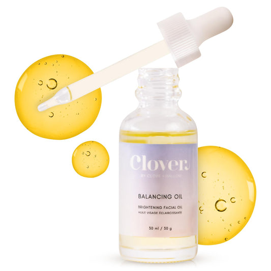 Clover Balancing Oil | Supports Clearer Skin, Promotes a Healthy Complexion, and Enhances Natural Radiance | Cruelty-Free & Vegan Face Oil - 1 oz (30 ml)