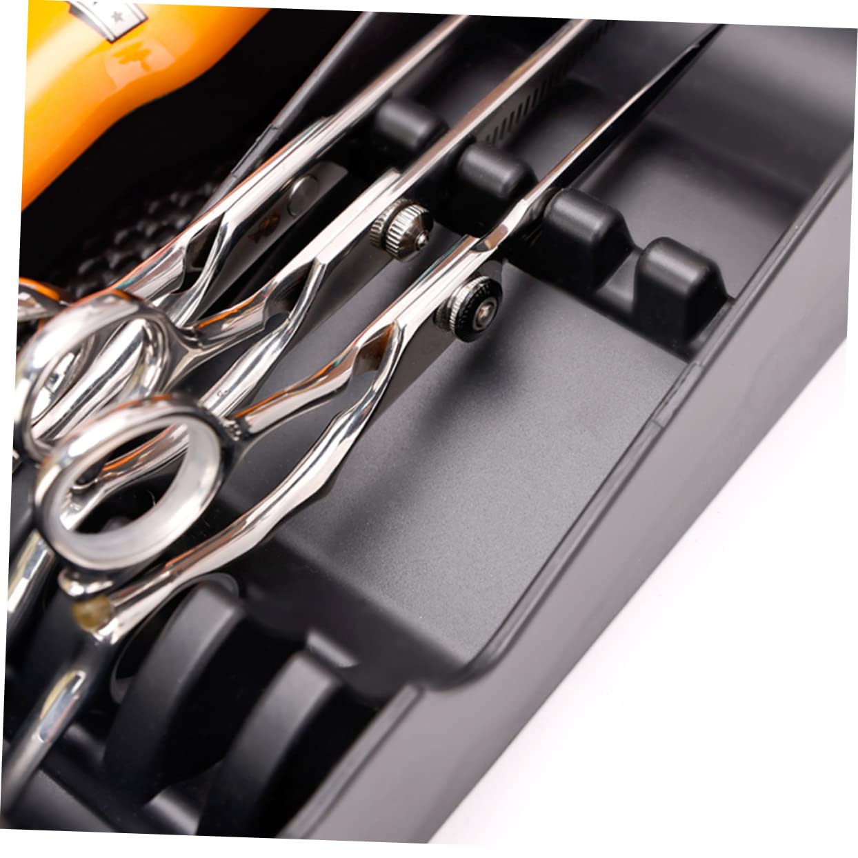 BIUDECO Barber Clipper Tray Organizer Portable Haircut Tools Keeper for Salon Hair Clippers Holder with Multiple Compartments Station Organizer for Hair Cutting Tools
