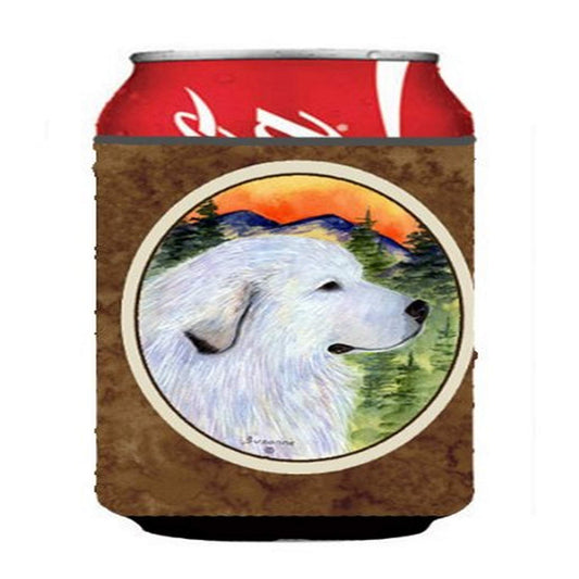 Caroline's Treasures SS8236CC Great Pyrenees Can or Bottle Hugger Cooler Washable Drink Sleeve Collapsible Beverage Insulated Holder, Can Hugger, Multicolor