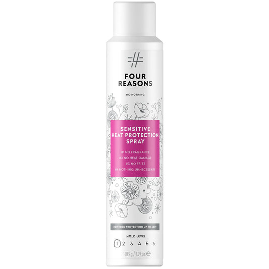 No Nothing Heat Protection Spray for Hair – Fragrance Free, Hypoallergenic Aerosol Hair Heat Protectant Spray, Humidity and Thermal Protector Up to 450°F, Lightweight Shine for All Hair Types, 4.97 oz