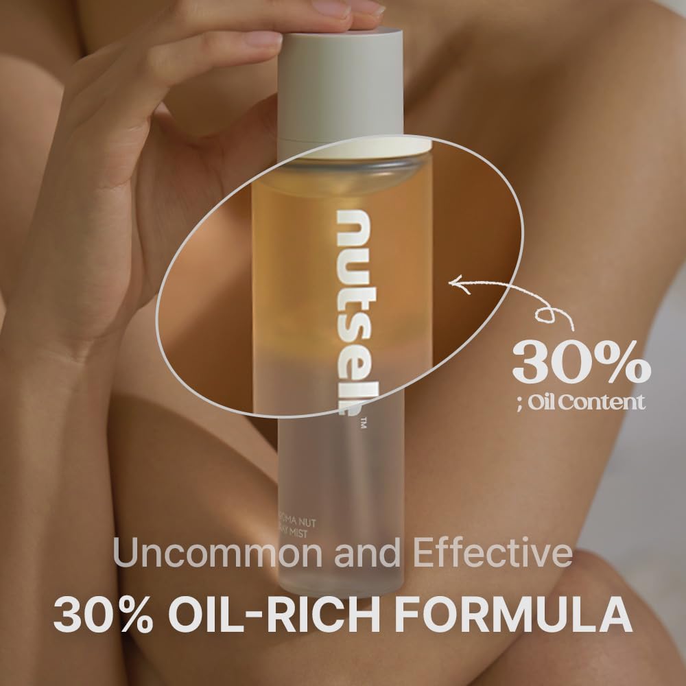 nutseline Aroma Nut Gray Body Mist 130ml Korean Skin Care – Hydrating & Refreshing Aromatherapy Body Mist, Nutri-Oils for Skin Moisture & Radiance, Relaxing Fragrance containing 17 amino acids