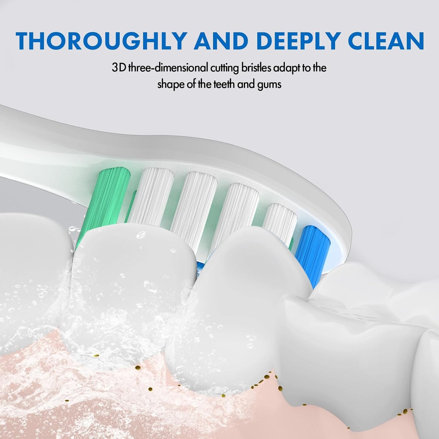 Replacement Toothbrush Heads for Philips Sonicare - 10 Pack Soft Electric Brush Heads for Optimal Plaque Control | Compatible with HX9023/65 Models