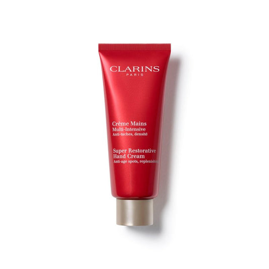 Clarins Super Restorative Hand Cream | Anti-Aging | Targets Dark Spots and Wrinkles | Promotes Youthful-Looking Hands Immediately and Over Time | Shea and Mango Butters Nourish, Soften and Smoothe