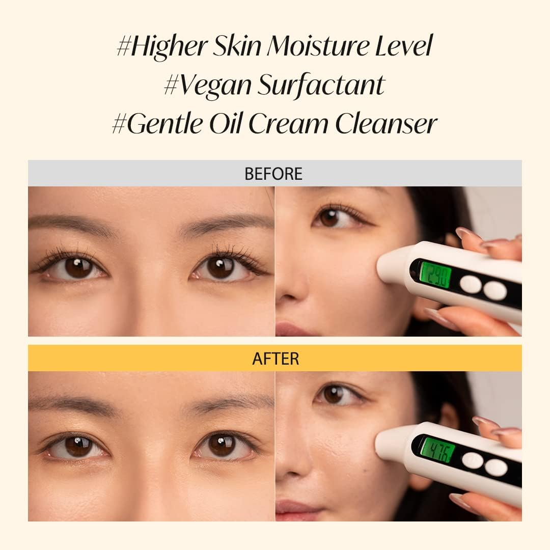 d'alba Piedmont White Truffle Return Oil Cream Cleanser, Vegan Skincare, Easy One Step Cleanser for Sebum & Makeup Removal, Hydrating Cleanser, for Sensitive Skin, Korean Skin Care