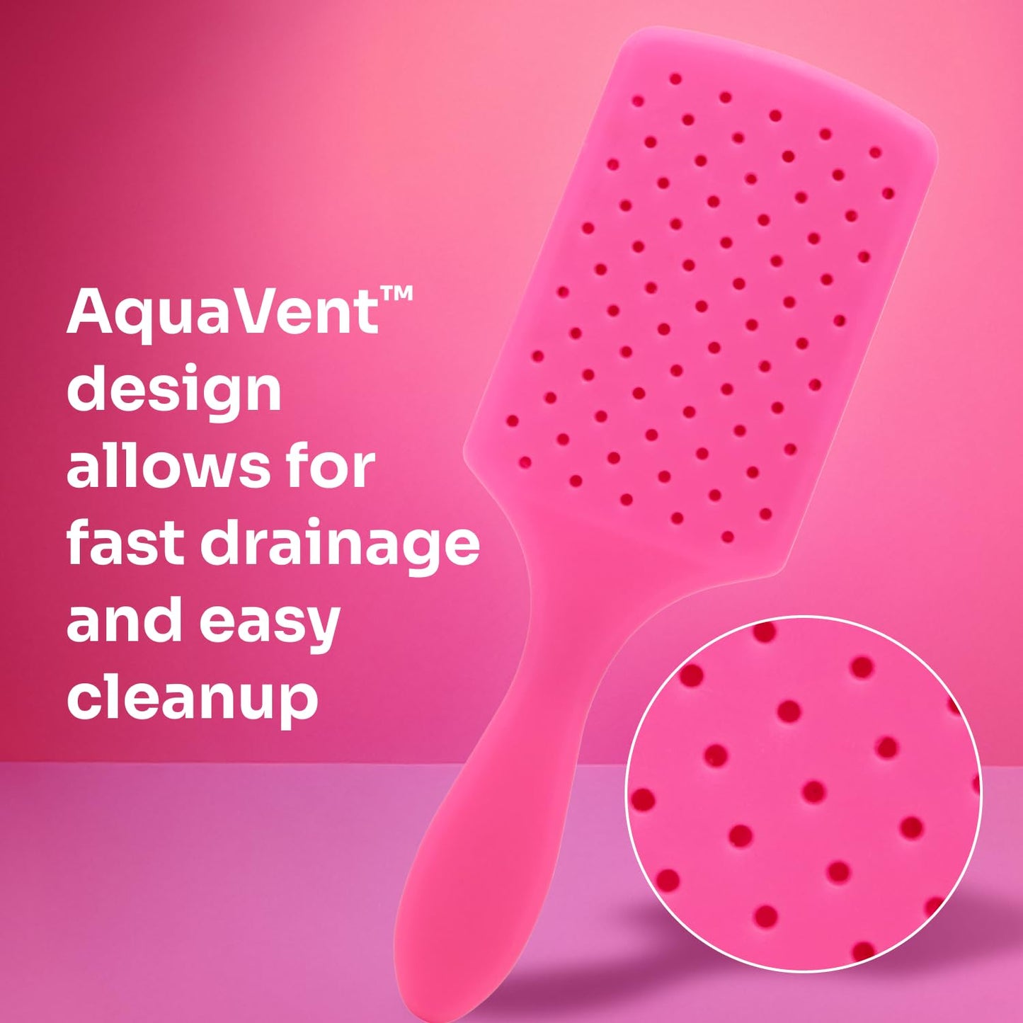 Wet Brush Paddle Detangler Hair Brush, Elemental Blue, Ultra-Soft IntelliFlex Bristles with AquaVent Design, Great For Treatment & Mask Application, Women, Men, Wet, Dry and Damaged Hair